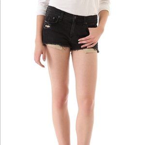 Rag & Bone black denim shorts